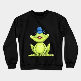 kiss all the frogs in a hat Crewneck Sweatshirt